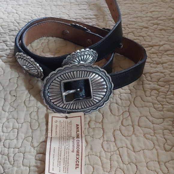 Oil tanned Harness leather Accessories - NWT oil stained harness leather western belt sz.L